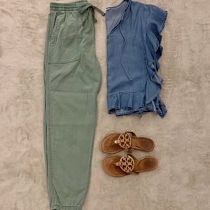 Gap Girlfriend Tie-Waist Joggers